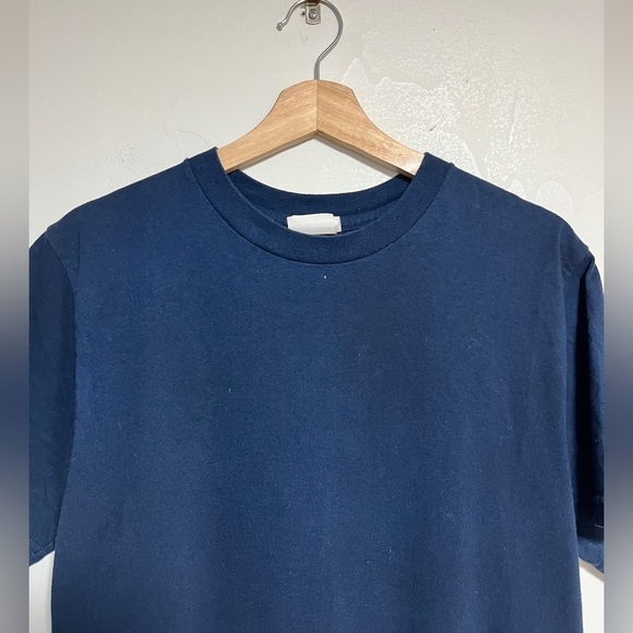 Logistik Unicorp Navy Blue Cotton-Blend Tee - Medium, Made in Canada - Picture 4 of 8